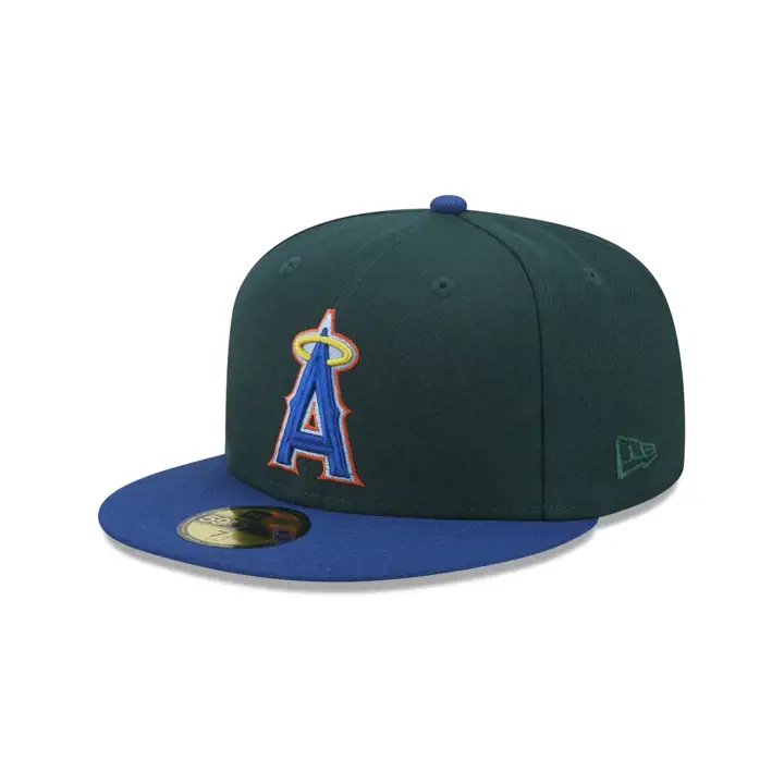 Anaheim Angels MLB Enchanted Forest 59FIFTY vert foncé/bleu/bleu ciel