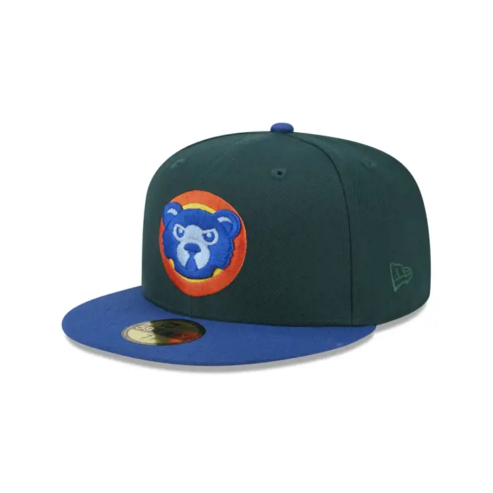 Casquette 59FIFTY Enchanted Forest des Chicago Cubs de la MLB vert foncé/bleu/bleu ciel