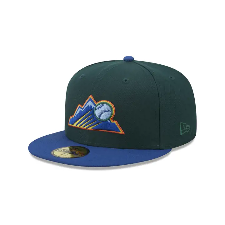 Colorado Rockies MLB Enchanted Forest 59FIFTY vert foncé/bleu/bleu ciel