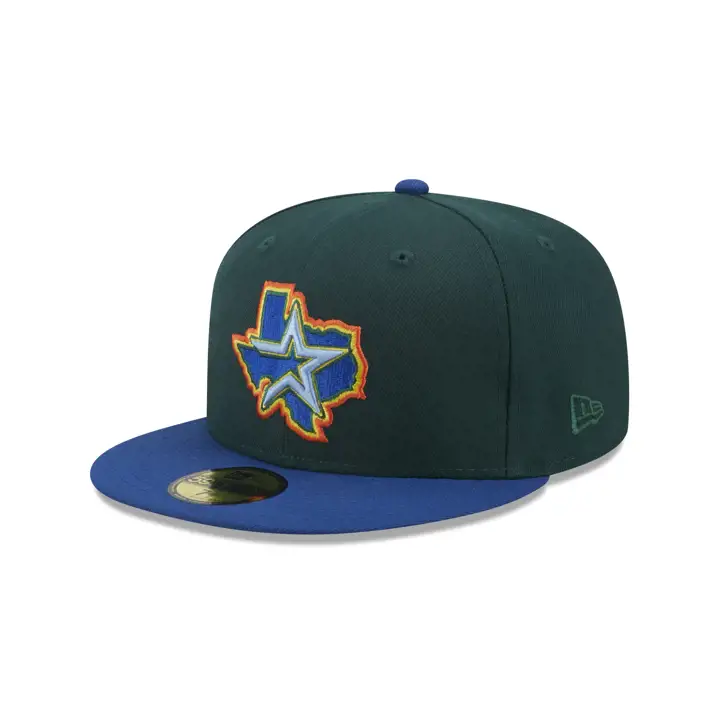 Houston Astros MLB Enchanted Forest 59FIFTY vert foncé/bleu/bleu ciel