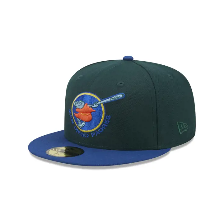 San Diego Padres MLB Enchanted Forest 59FIFTY vert foncé/bleu/bleu ciel