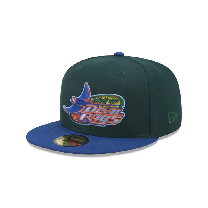 Casquette 59FIFTY Enchanted Forest des Tampa Bay Rays de la MLB vert foncé/bleu/bleu ciel