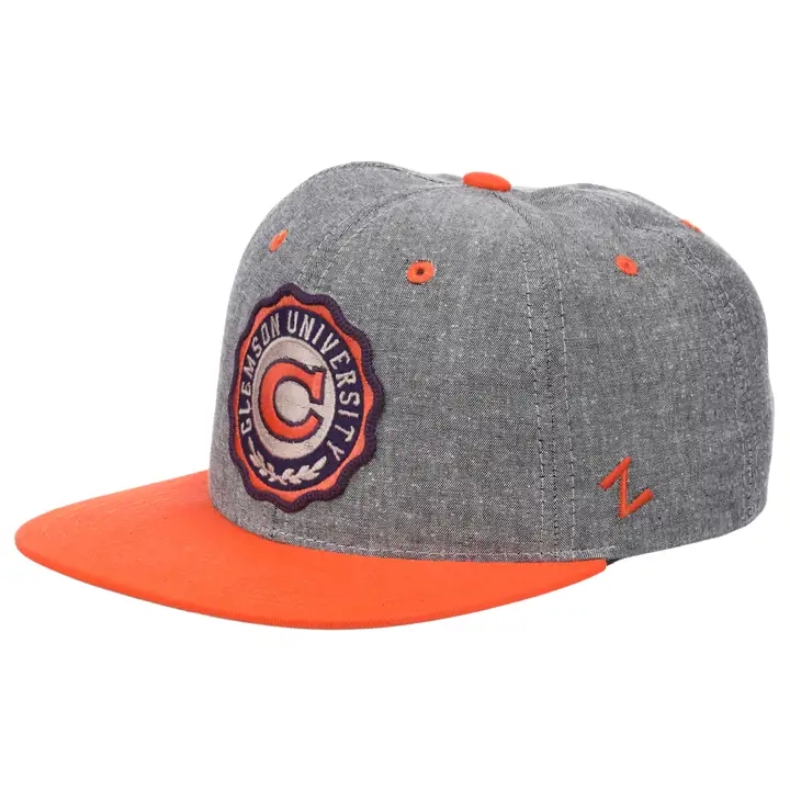 Casquette Clemson Tigers NCAA Re-Seal Snap H-GRIS/ORANGE