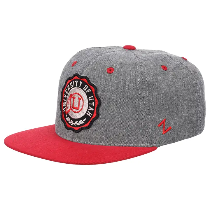 Utah Utes NCAA Re-Seal Snap GRIS CLAIR/ROUGE