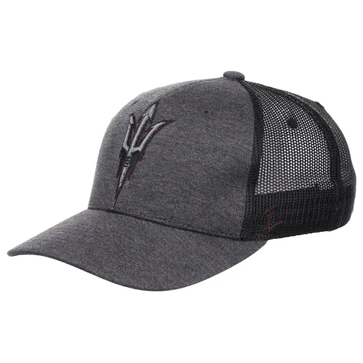 Casquette de camionneur NCAA Arizona State Sun Devils Night Hike CHARBON/BL
