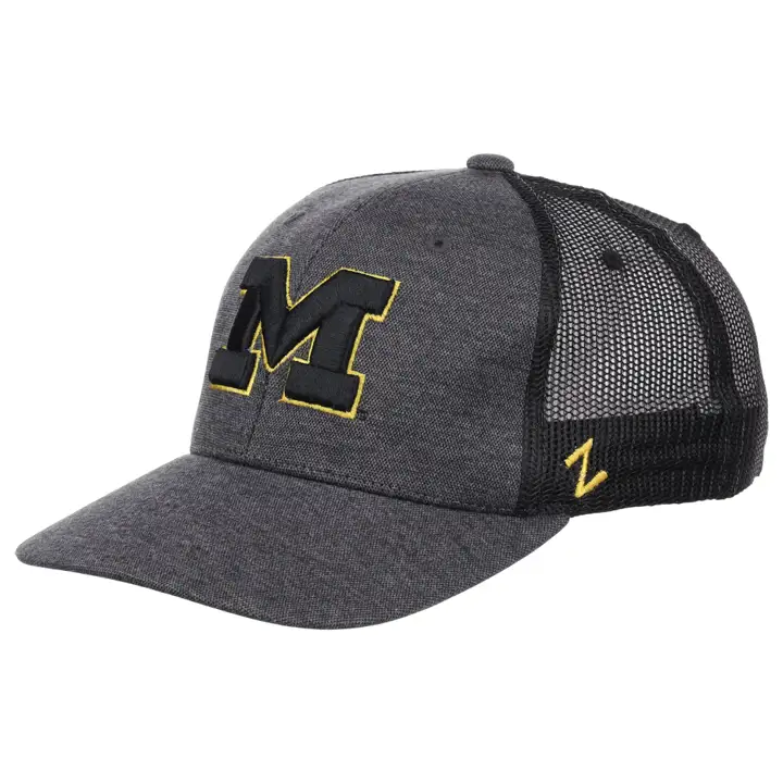 Casquette trucker Michigan Wolverines NCAA Night Hike CHARBON/NOIR