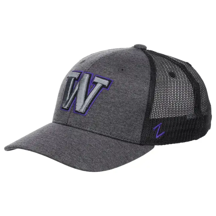 Washington Huskies NCAA Randonnée nocturne Casquette filet anthracite/noir