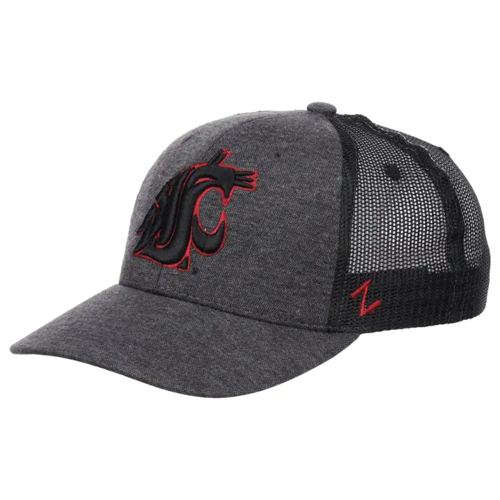 Washington State Cougars NCAA Randonnée Nocturne Camionneur CHARBON DE BOIS/NOIR
