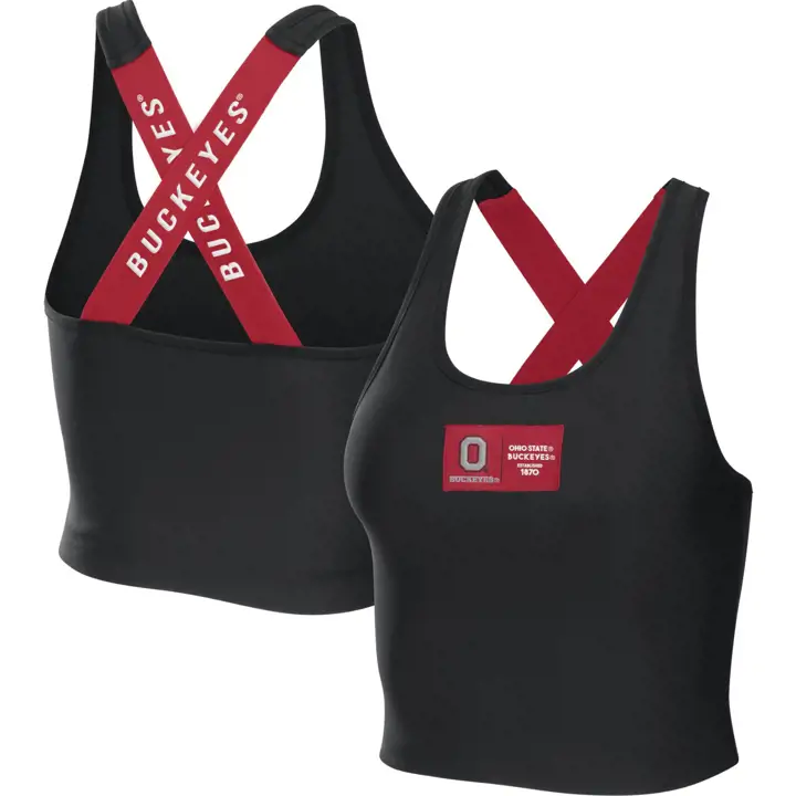 Ohio State Buckeyes Débardeur Court Femme NCAA 22 GRIS