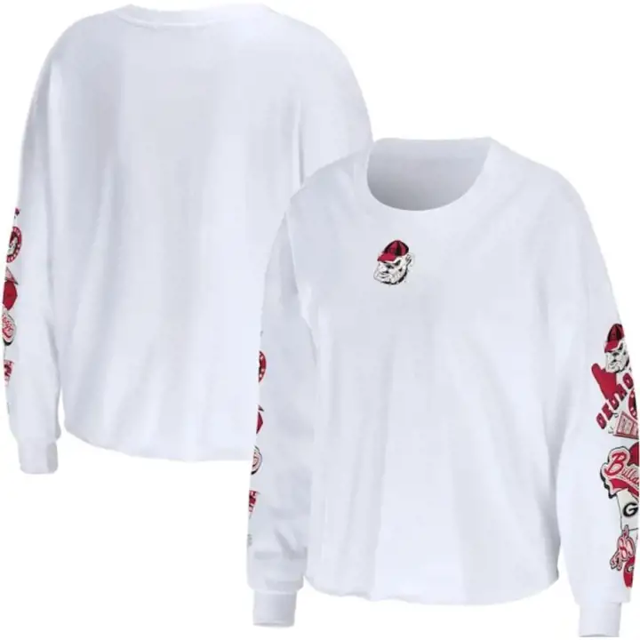 T-shirt ML Célébration NCAA Georgia Bulldogs 22 BLN