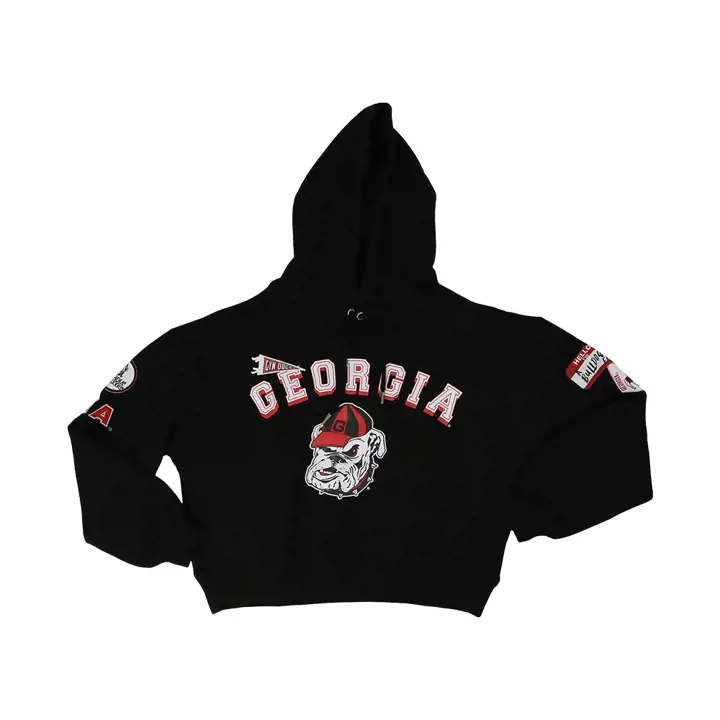 Hoodie Georgia Bulldogs NCAA Femme Esprit d'équipe 22 BLK