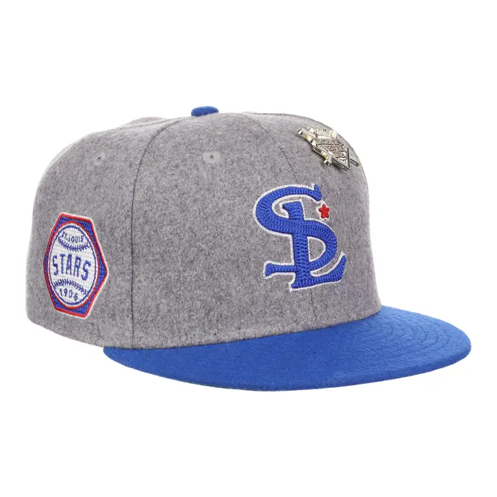 Casquette ajustée en laine St. Louis Stars NLB Walk Off gris/bleu/vert