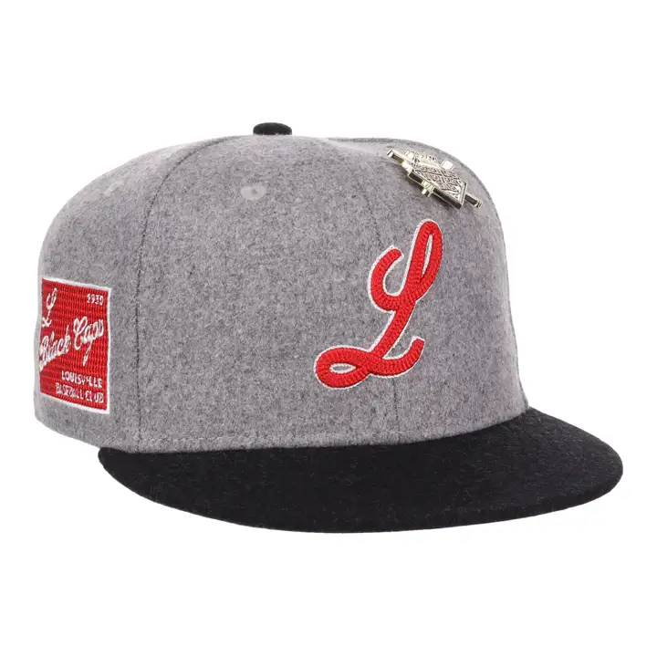 Casquette ajustée en laine Louisville Black Caps NLB « Walk Off » grs/noi/ver