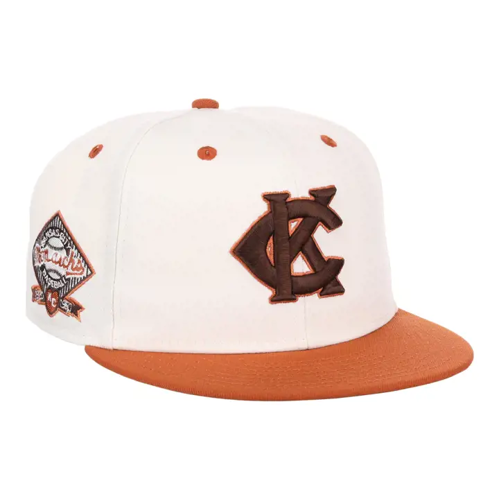Casquette ajustée NLB Sandbag Kansas City Monarchs ivo/rougefoncé/gris