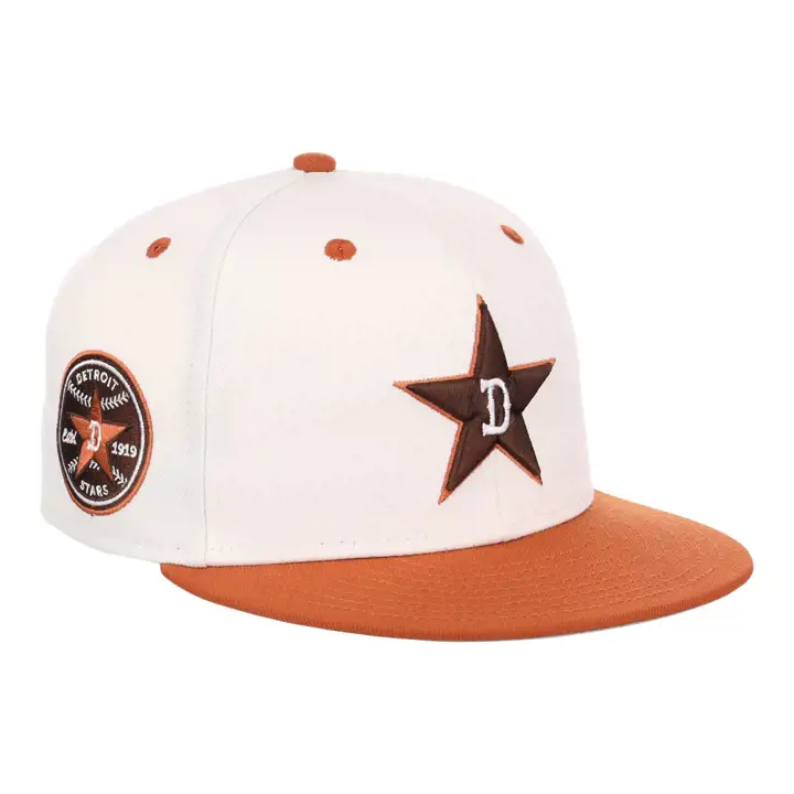 Detroit Stars NLB Sandbag Ajusté ivoire/rouge foncé/gris