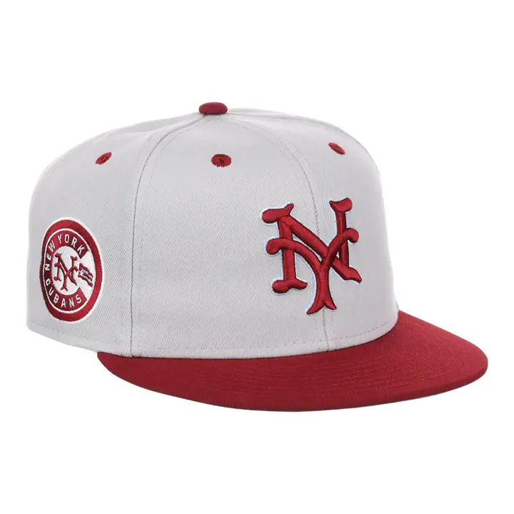 New York Cubans NLB Storm Chasers Fitted  gris/marron/bleu ciel