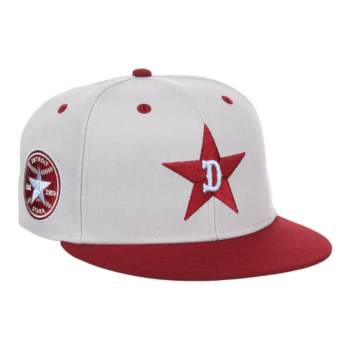 Casquette ajustée Detroit Stars NLB Storm Chasers gris/marron/bleu ciel
