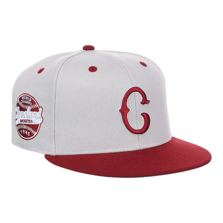 Cleveland Buckeyes NLB Storm Chasers Ajustée gris/marron/bleu ciel
