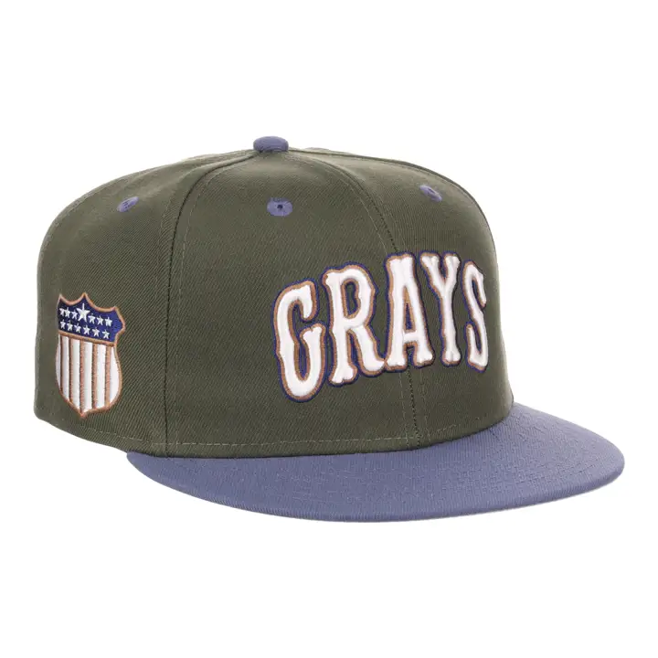 Homestead Grays NLB Mossy Slate Fitted olv/olv/gry