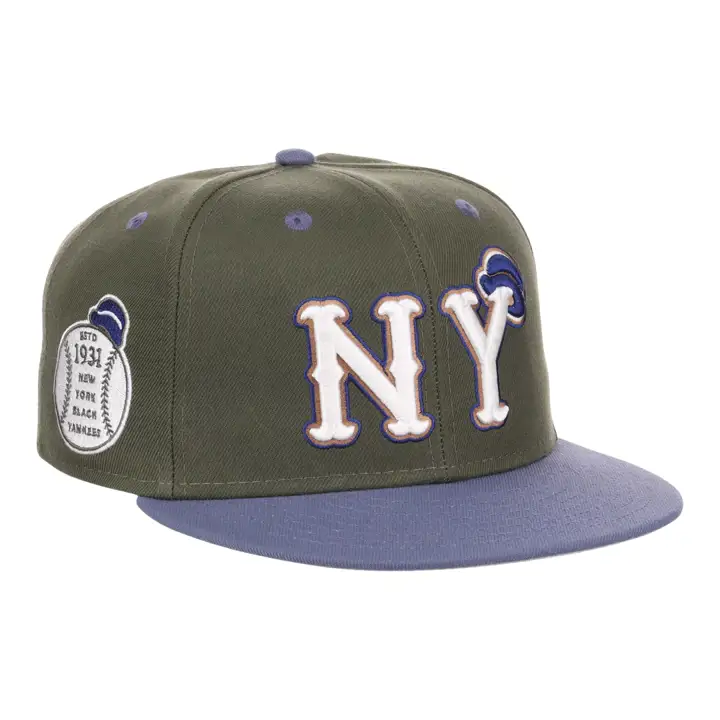 Casquette ajustée New York Black Yankees NLB Mossy Slate olv/olv/gry