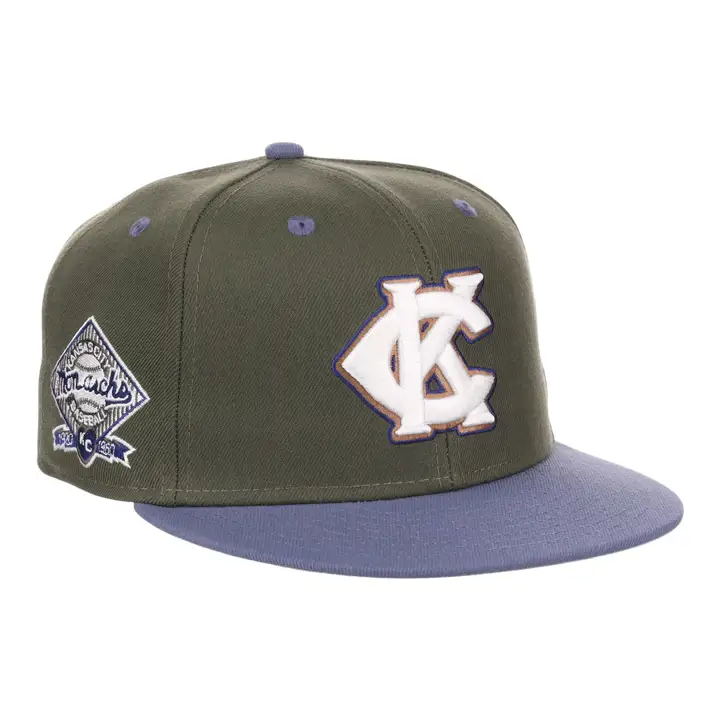 Casquette ajustée NLB Mossy Slate des Kansas City Monarchs olv/olv/gry