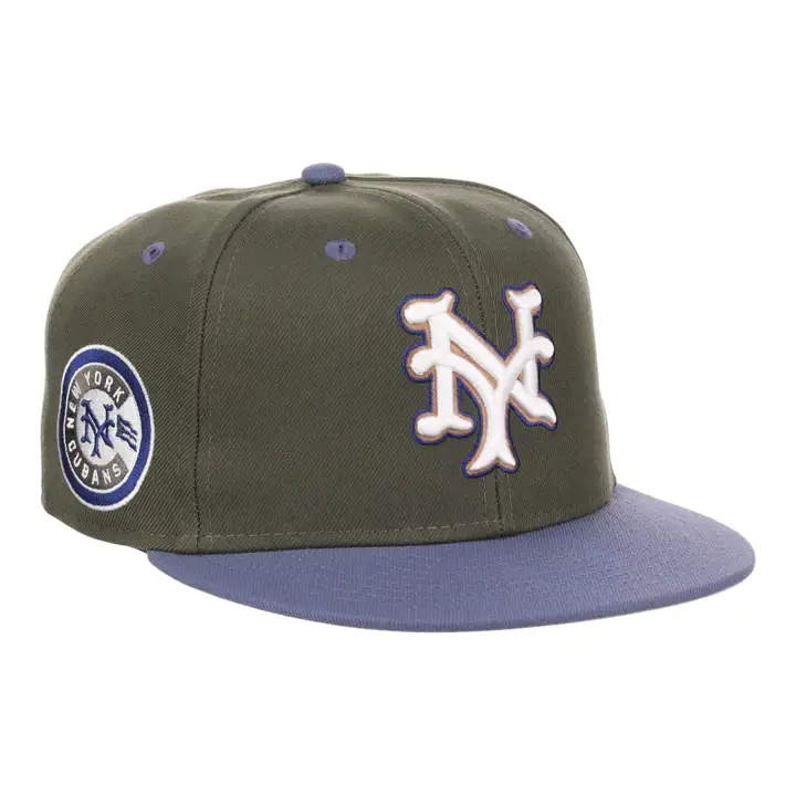 New York Cubans NLB Mossy Slate Fitted olv/olv/gry