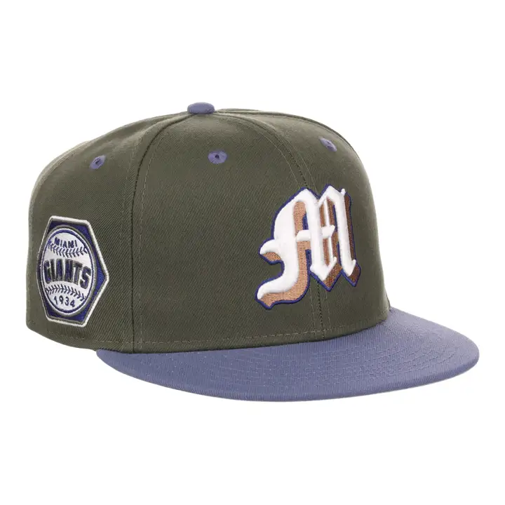 Casquette ajustée Miami Giants NLB Mossy Slate olv/olv/gry