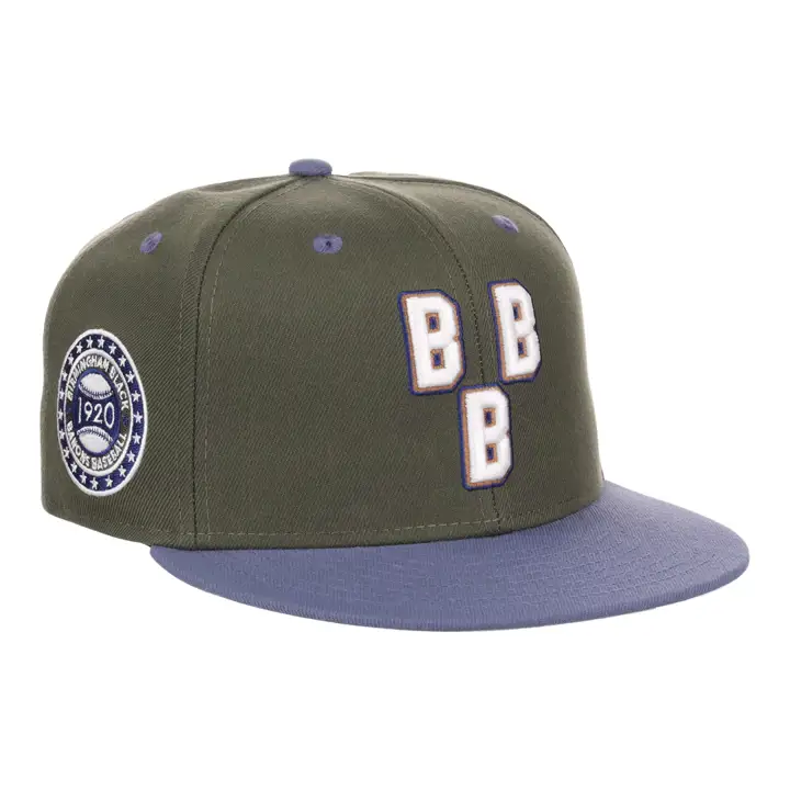 Casquette ajustée Birmingham Black Barons NLB Mossy Slate olv/olv/gry