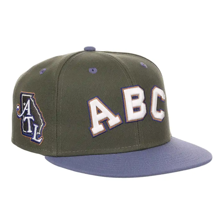 Casquette ajustée Atlanta Black Crackers NLB Mossy Slate olv/olv/gry