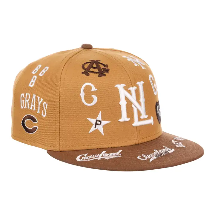 Casquette Negro League Baseball NLB Sandbag ajustée (beige/marron/gris)