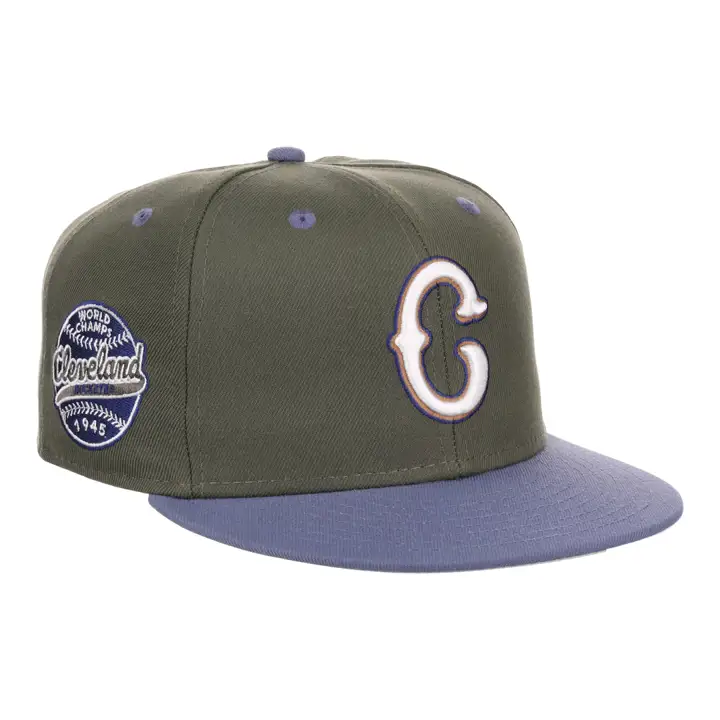 Cleveland Buckeyes NLB Mossy Slate Ajustée olv/olv/gri