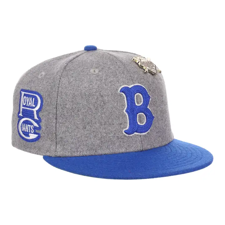 Casquette ajustée en laine Brooklyn Royal Giants NLB Blanc cassé/bleu/vert