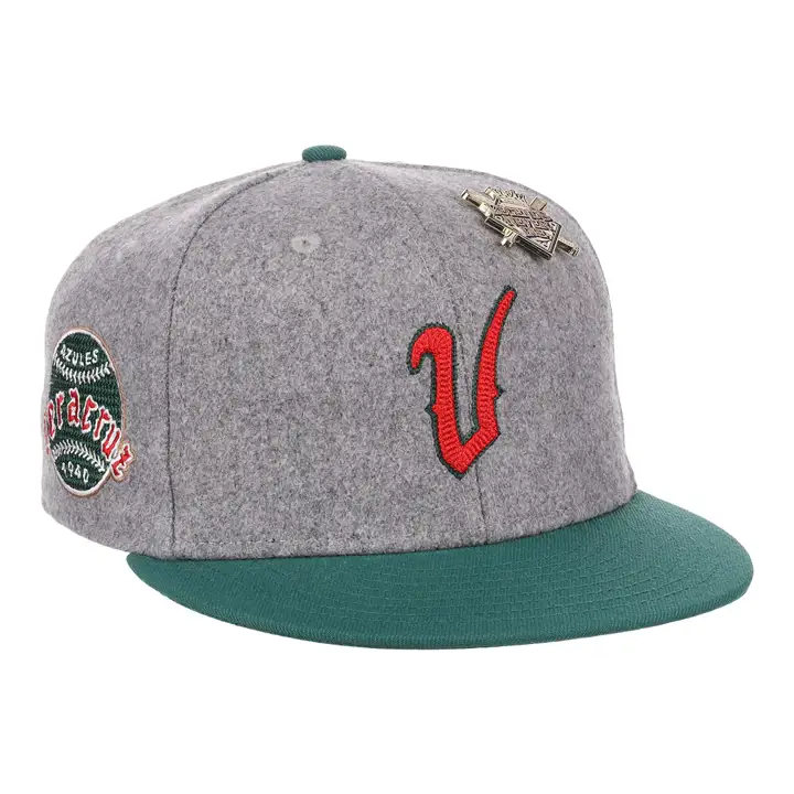 Veracruz Azules NLB Walk Off Laine Ajustée gris/vert/vert