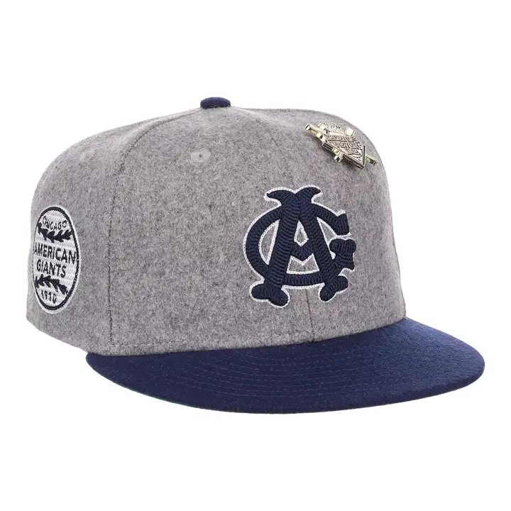 Chicago American Giants NLB Laine Ajustée Walk Off gris/marine/g