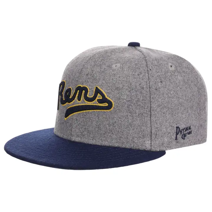 Casquette ajustée en laine New York Rens Black Fives Walk Off gris/bleu/vert