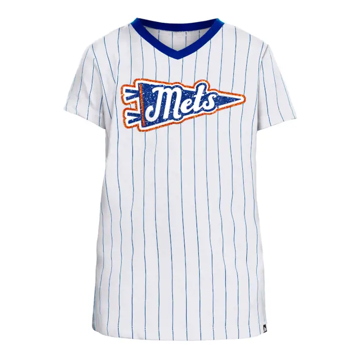T-shirt Rayé Fille MLB New York Mets Jeunesse 23 blc