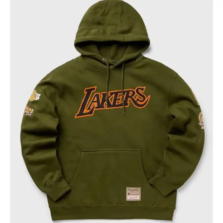 LOS ANGELES LAKERS NBA SCRIPT FLIGHT HOODY Mitchell & Ness ou