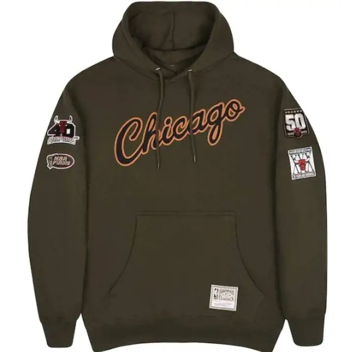 NEW YORK KNICKS NBA SCRIPT FLIGHT HOODY Mitchell & Ness olv