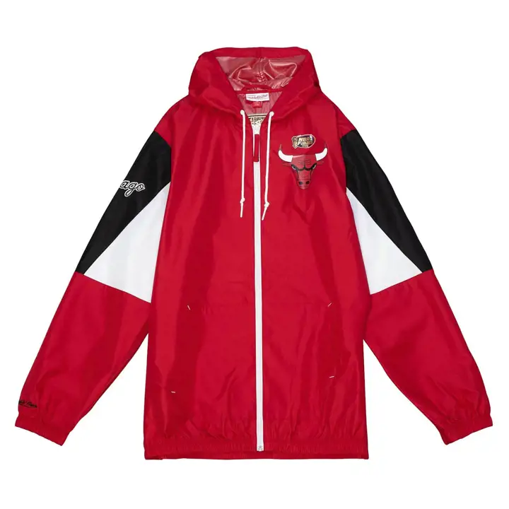 CHICAGO BULLS NBA COUPE-VENT ZIPPÉ INTÉGRAL VINTAGE Mitchel