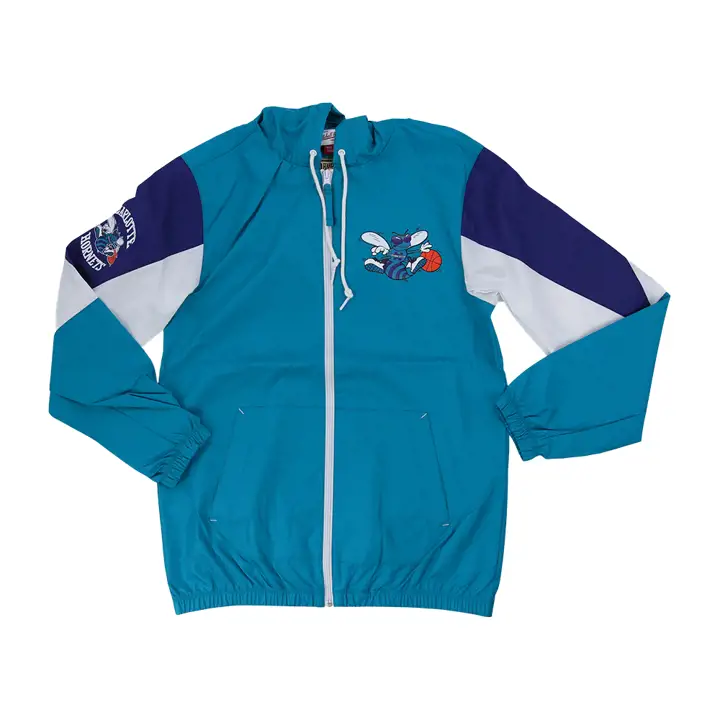COUPE-VENT INTÉGRAL HORNETS NBA THROW IT BACK Mitchell & Ne