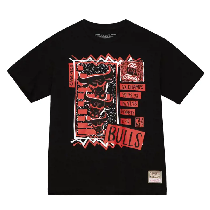 T-shirt Chicago Bulls NBA Born and Bred Mitchell & Ness noir