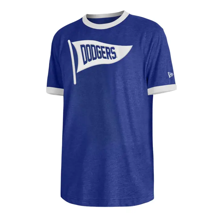 T-shirt Los Angeles Dodgers MLB NE Coop Ringer BLEU