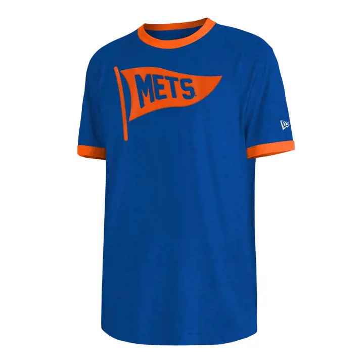 T-shirt ringer bleu New York Mets MLB NE Coop