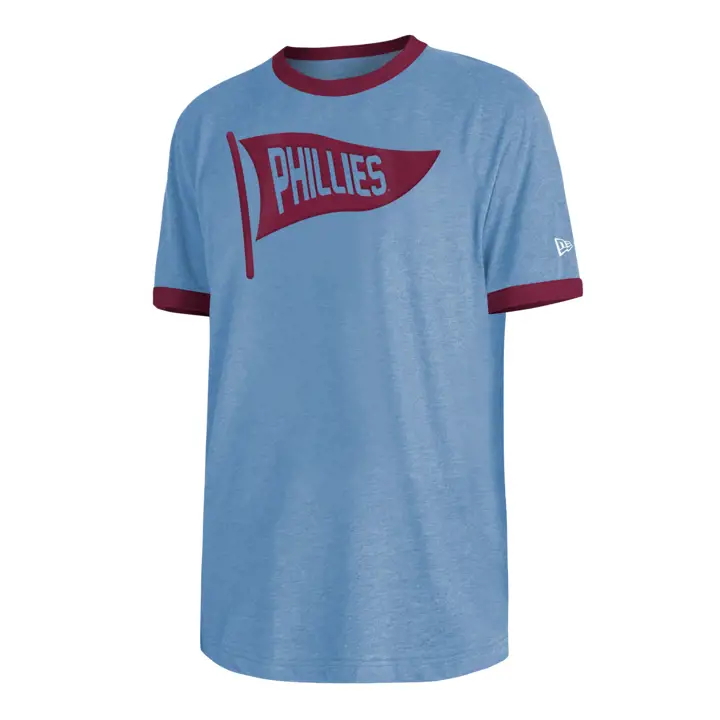 T-Shirt Philadelphia Phillies MLB NE Coop avec liseré contrasté ROUGE