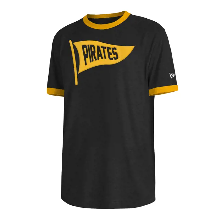 T-shirt à anneau MLB Pittsburgh Pirates New Era - Noir