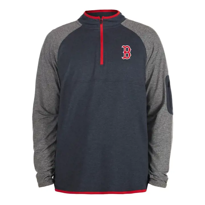 Boston Red Sox MLB NE Brushback 1/4 Zip MARINE