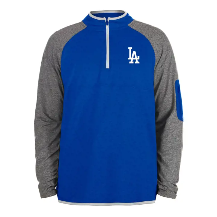 Los Angeles Dodgers MLB NE Brushback 1/4 Zip DKBL