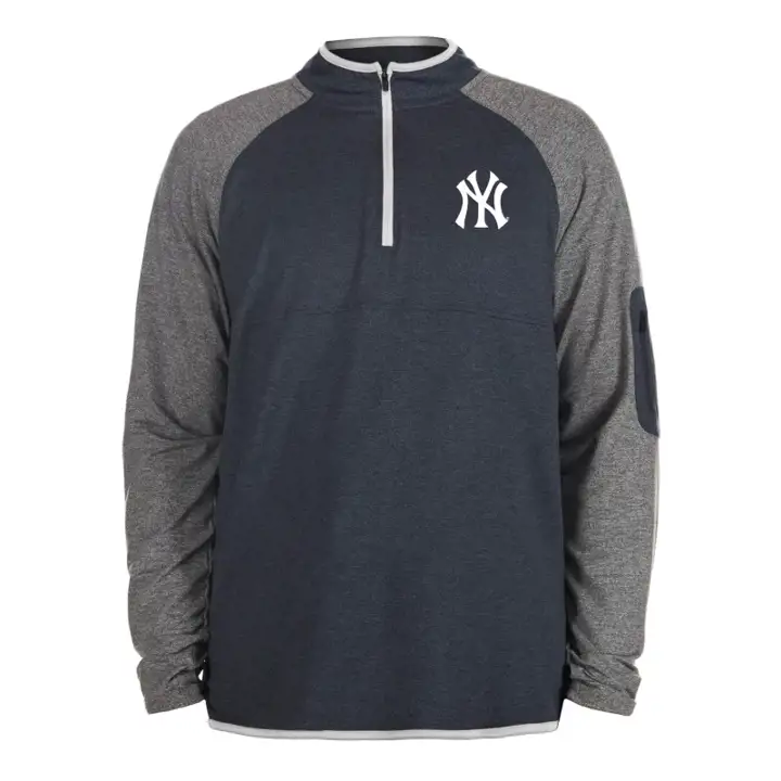 New York Yankees MLB NE Brushback 1/4 Zip MARINE