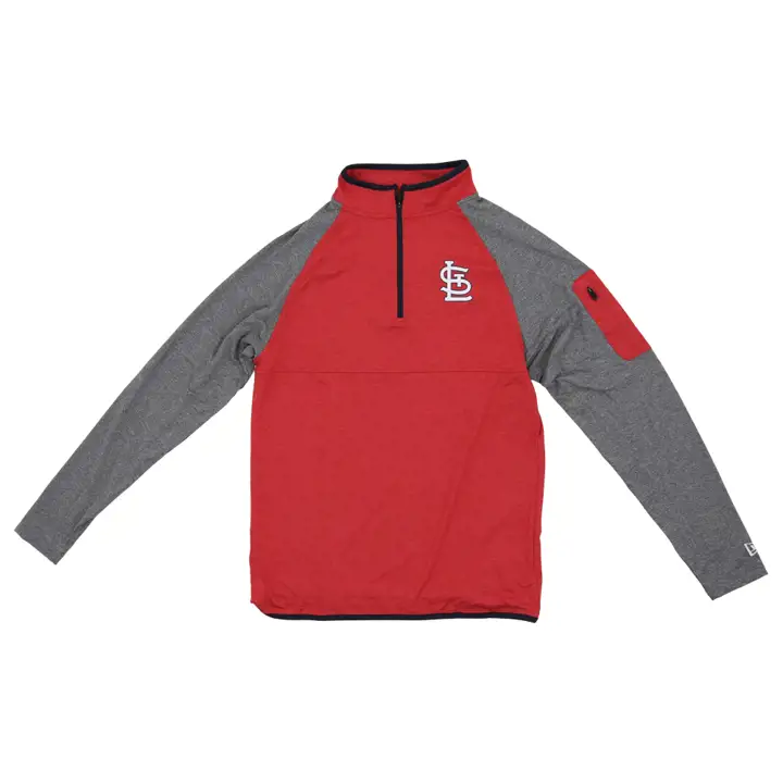 St. Louis Cardinals MLB NE Brushback 1/4 Zip ROUGE