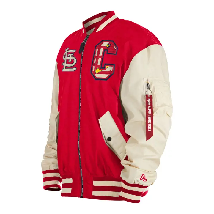 BLOUSON BOMBARDIER ST. LOUIS CARDINALS MLB NE Alpha Spring ROUGE